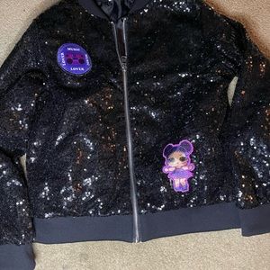 Lol Black glitz & Glam jacket . Size 10/12